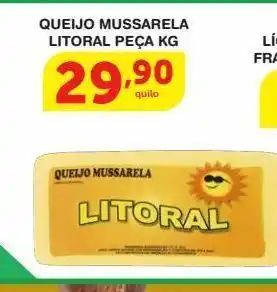 Queijo mussarela litoral peça kg
