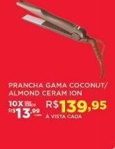 Prancha gama coconut/almond ceram. ion