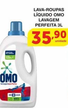 Lava-roupas líquido omo lavagem perfeita 3l