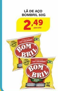 Roldão Lã de aço bombril 60g oferta