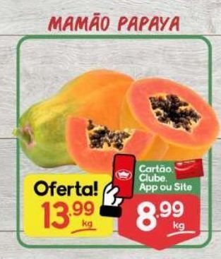 Supermercados Princesa Mamão papaya kg oferta