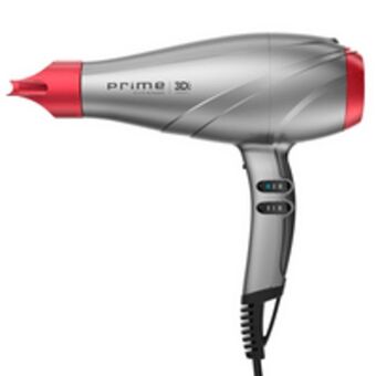 Secador prime titanio 3d, 2 velocidades, 3 temperaturas, 2.300w, cinza/vermelho - gama prime 3d