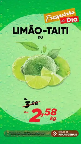 Dia Limão taiti 1kg oferta