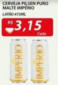 Assaí Atacadista Cerveja Pilsen Puro Império 473ml oferta