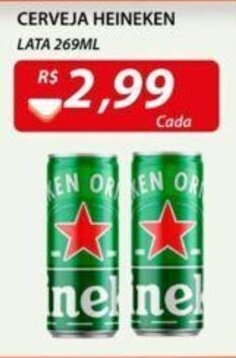 Assaí Atacadista Cerveja Heineken lata 269ml oferta