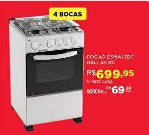 DB Supermercados Fogao esmaltec bali 4b bc oferta