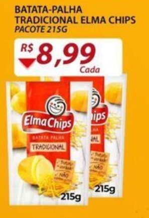 Batata Palha Tradicional Elma Chips 215g