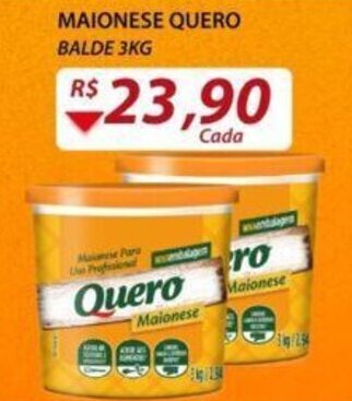 Assaí Atacadista Maionese Quero balde 3kg oferta