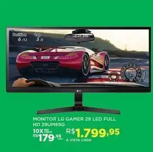 DB Supermercados Monitor lg gamer 29 led full hd oferta