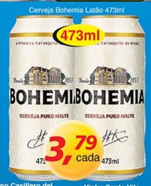Supermercados Guanabara Cerveja Bohemia Latao 473ml oferta