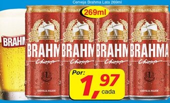 Supermercados Guanabara Cerveja Brahma lata 269ml oferta