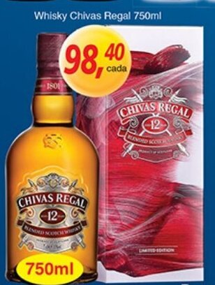 Supermercados Guanabara Whisky Chivas Regal 750ml oferta