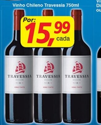 Supermercados Guanabara Vinho Chileno Travessia 750ml oferta