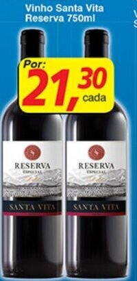Supermercados Guanabara Vinho Santa Vita Reserva 750ml oferta