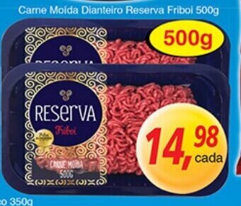 Supermercados Guanabara Carne Moida Dianteiro Reserva Friboi 500g oferta