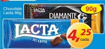 Supermercados Guanabara Chocolate Lacta 90g oferta