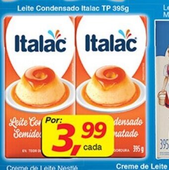 Leite Condensado Italac TP 395g