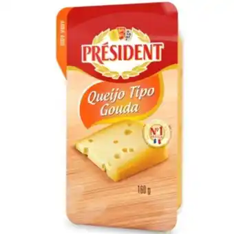 Nagumo Queijo gouda président 160g oferta