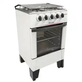 Berlanda Fogão a gás sirus 4 bocas com forno easy-clean braslar oferta