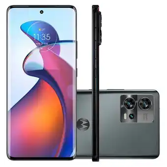 Carrefour Express Smartphone motorola edge 30 fusion 256gb preto 5g tela 6,55" p-oled 144hz câmera tripla 50mp 8k selfie 32mp 4k dual chip oferta