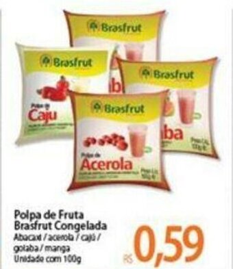 Polpa de Fruta Brasfrut congelada 100g
