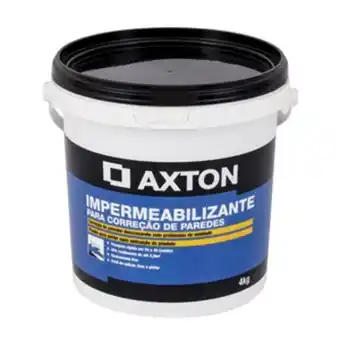 Leroy Merlin Impermeabilizante correção de paredes e rodapés 4kg branco axton oferta