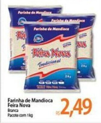 Farinha de Mandioca Feira Nova 1kg