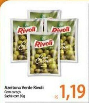 Atacadão Azeitona verde Rivoli 80g oferta