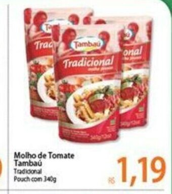 Atacadão Molho de Tomate Tambau 340g oferta