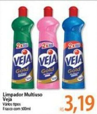 Atacadão Limpador Multiuso Veja 500ml oferta