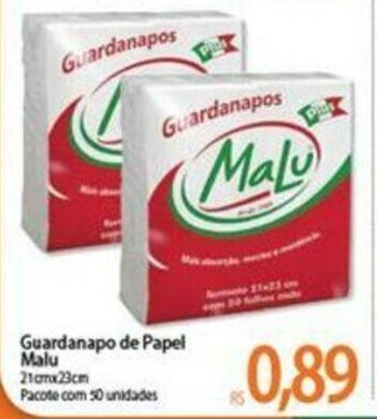 Atacadão Guardanapo de Papel Malu oferta