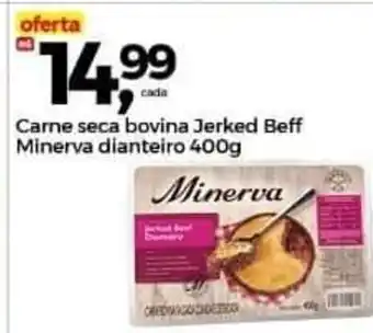 Carne seca bovina Jerked Beef Minerva dianteiro 400g
