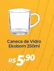Atakarejo Caneca de vidro ekobom oferta