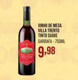 Decisão Atacarejo Vinho de mesa villa trento tinto suave oferta