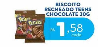 Bahamas Supermercados Biscoito recheado teens chocolate oferta