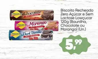 Imec Supermercados Biscoito recheado zero açucar e sem lactose lowçucar oferta