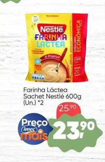 Imec Supermercados Farinha láctea sachet nestlé oferta