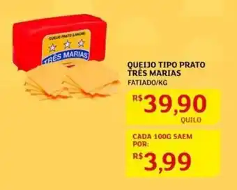 Queijo Tipo Prato Três Marias 1kg