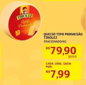 Queijo Tipo Parmesão Tirolez 1kg