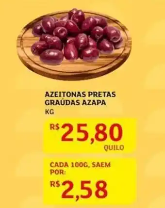 Azeitonas Pretas Graúdas Azapa 1kg