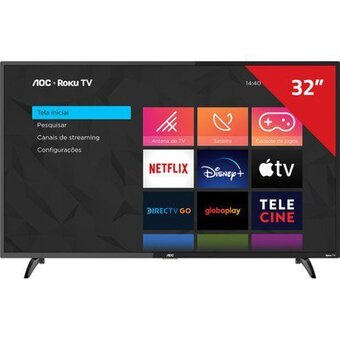 Quero Quero Televisor aoc 32s5195/78g led 32" smart hd oferta