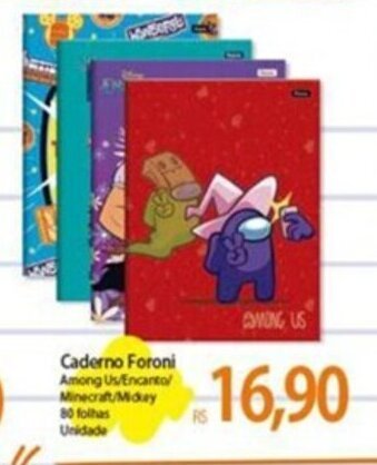 Caderno Foroni 80 folhas