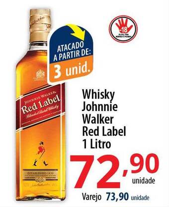 Akki Atacadista Whisky johnnie walker red label oferta