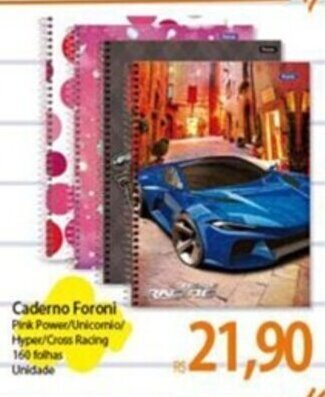 Atacadão Caderno Foroni 160 folhas oferta