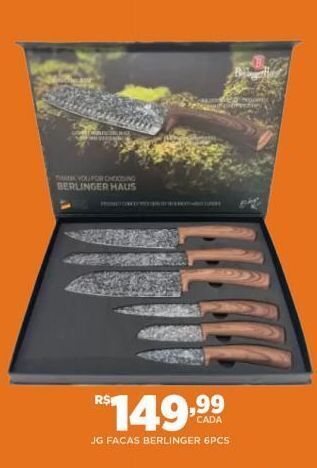 Jg facas berlinger 6pcs