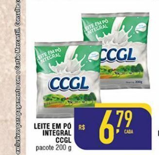 Mercantil Rodrigues Leite em pó integral oferta