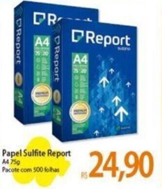 Atacadão Papel Sulfite Report A4 75G oferta