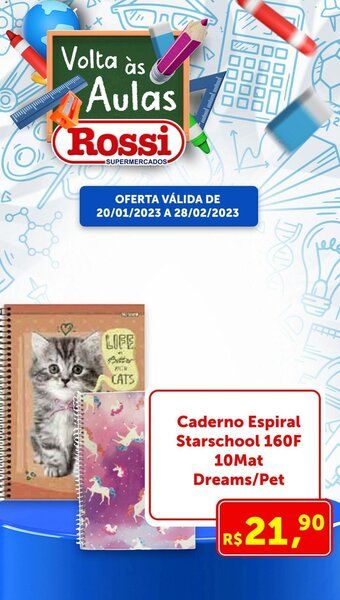 Caderno Espiral Starschool 160F 10Mat Dreams/ pet