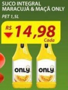 Suco Integral Maracujá & Maçã Only 1.5L