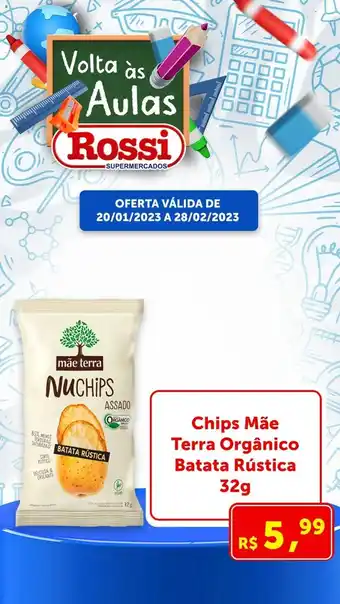 Rossi Supermercado Chips Mãe Terra Orgânico Batata Rústica 32g oferta